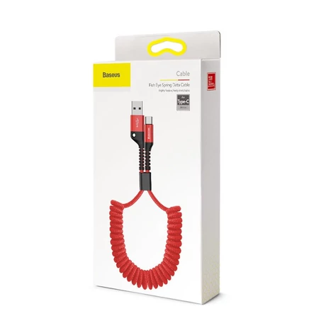 Baseus Spring USB-USB-C kábel 1m 2A (piros)