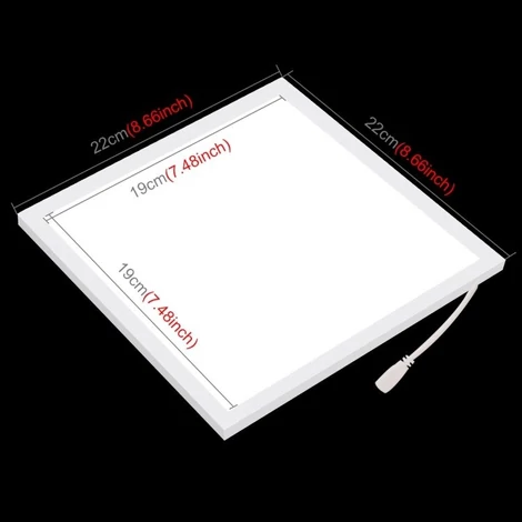 Fénysátor Puluz 20cm  LED 1100 lumen + árnyékoló