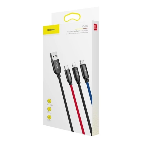 2 m-es USB-kábel (fekete)