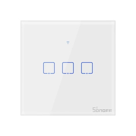 Sonoff Érintőképernyős kapcsoló WiFi + T0 EU TX (3 csatornás)