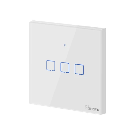 Sonoff Érintőképernyős kapcsoló WiFi + T0 EU TX (3 csatornás)