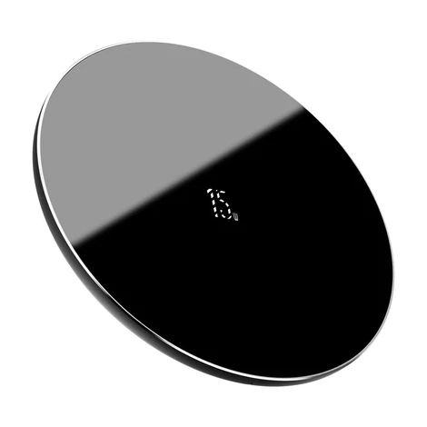 Baseus Simple vezeték nélküli töltő, 15W (fekete)