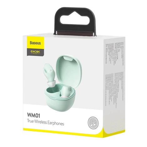 Baseus Encok WM01 TWS fülhallgató (zöld)
