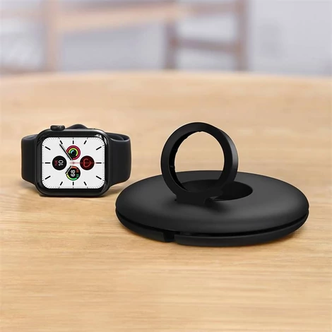 AppleWatch szervező/töltő tartó (fekete)