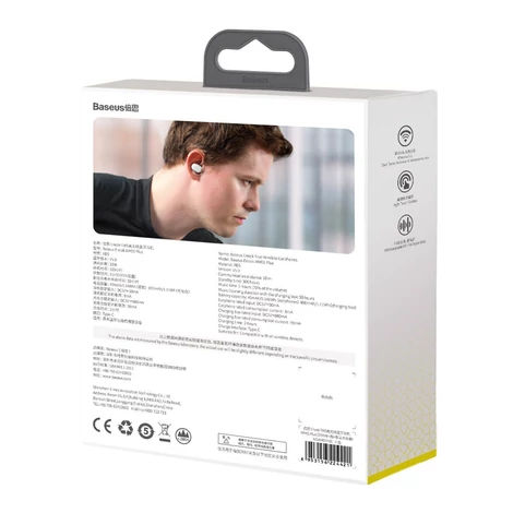 Baseus Encok WM01 Plus TWS fülhallgató (fehér)