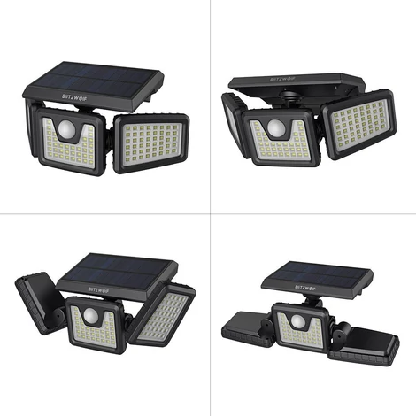 Blitzwolf BW-OLT4 kültéri napelemes LED lámpa alkonyat és mozgásérzékelővel