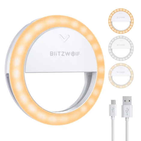 BlitzWolf BW-SL0 Pro gyűrűfény, LED