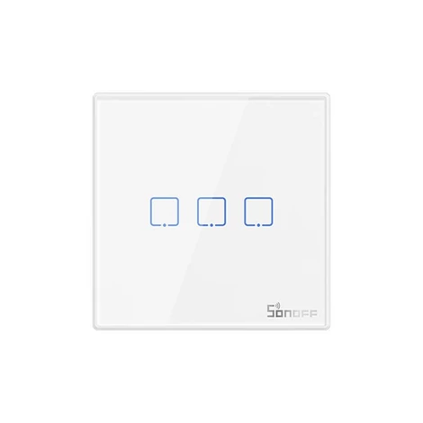 Sonoff Érintőképernyős kapcsoló T2EU3C-RF 433MHz (3 csatornás)