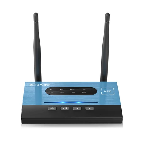 BlitzWolf BW-BR7 Bluetooth 5.0 adó/vevő, NFC