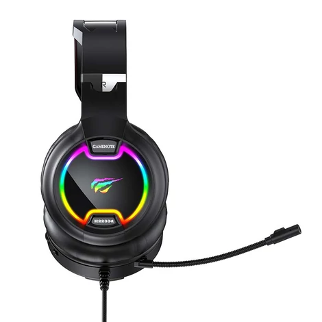 Havit GAMENOTE H2233D játék fejhallgató RGB (piros&amp;fekete)