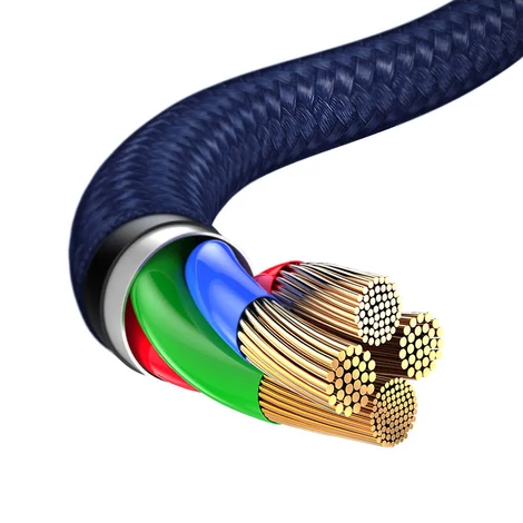 Baseus Rapid Series 3-in-1 cable USB-C For M+L+T  1.2m Blue