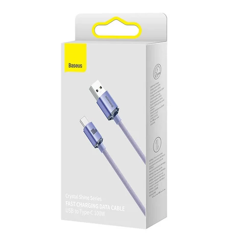 USB-kábel a USB-C Baseus Crystal Shine