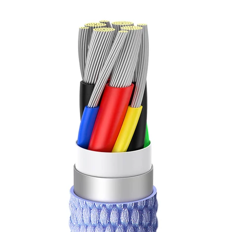 USB-C-kábel a USB-C Baseus Crystal Shine