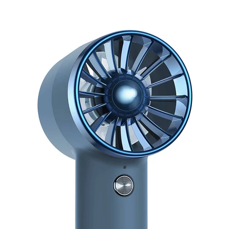 Baseus Flyer Turbine hordozható kézi ventilátor + USB-C kábel (kék)