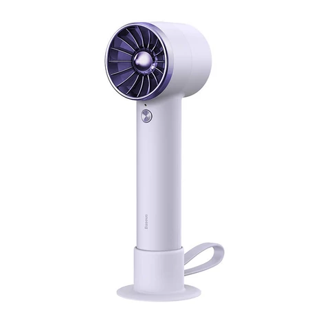 Baseus Flyer Turbine hordozható kézi ventilátor + Lightning kábel (lila)