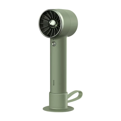 Baseus Flyer Turbine hordozható kézi ventilátor + Lightning kábel (zöld)