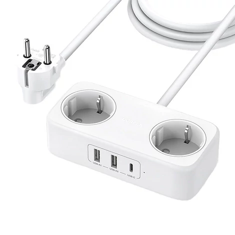UGREEN DigiNest 30W hálózati töltő, 2x USB, 1x USB-C (fehér)