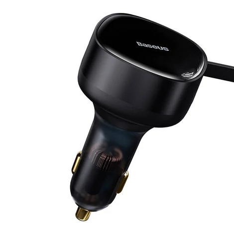 Baseus Enjoyment autós töltő + 2 USB-C kábel + Lightning 3A