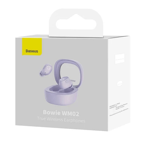 Baseus Bowie WM02 TWS fülhallgató (lila)