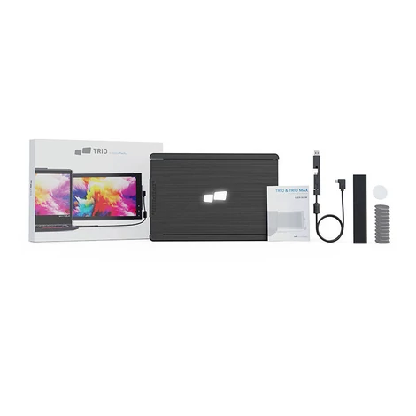 1" laptop monitor (fémfekete)