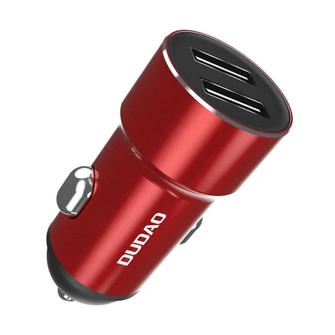 Dudao R6S 3.4A Car Charger with 2x USB (Red)