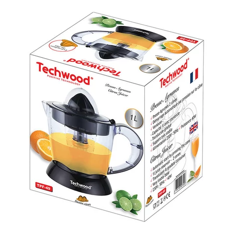Techwood elektromos citrusfacsaró (fekete)