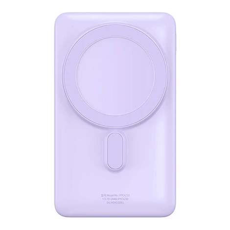 Baseus Magnetic vezeték nélküli Powerbank 10000mAh 20W (lila)