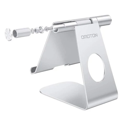 OMOTON Tablet Stand Holder Adjustable (Silver)