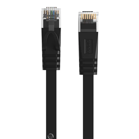 Orico RJ45 Cat.6 Flat Ethernet Network Cable 2m (Black)