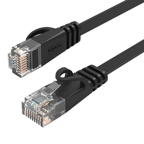 Orico RJ45 Cat.6 Flat Ethernet Network Cable 2m (Black)