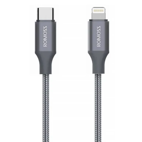 Romoss CB1737 USB-C to Lightning cable, 27W, 1m (gray)