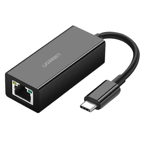 External Gigabit Ethernet adapter USB-C male UGREEN (black)
