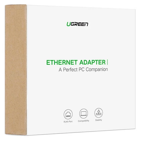 External Gigabit Ethernet adapter USB-C male UGREEN (black)
