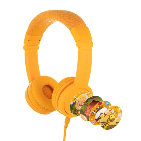 Wired headphones for kids Buddyphones Explore Plus (Yellow)