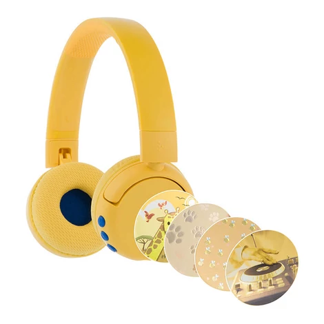 Wireless headphones for kids Buddyphones POPFun (Yellow)