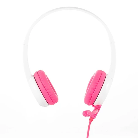 Wired headphones for kids BuddyPhones School+ (pink)