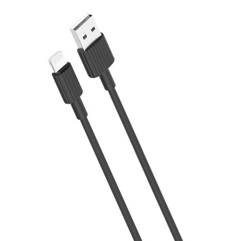 Cable USB to Lightning XO NB156, 2.1A 1m (black)