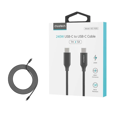 Choetech XCC-1035 Cable USB-C do USB-C 240W 1.2m (black)