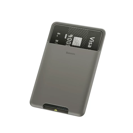 Baseus self-adhesive card case for phone documents dark gray (ACKD-A0G)