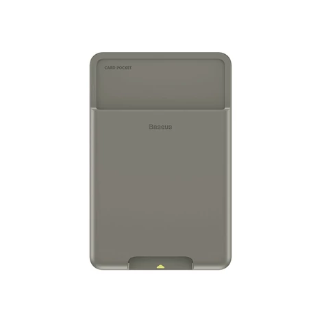 Baseus self-adhesive card case for phone documents dark gray (ACKD-A0G)