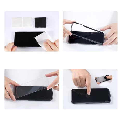 Baseus tempered glass 0.3mm 9H iPhone 11 / iPhone XR + positioner (SGAPIPH61-LS02)