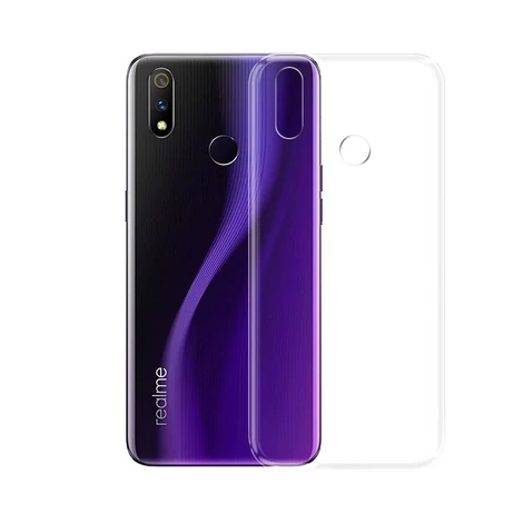 Ultra Clear 0.5mm Case Gel TPU Cover for Realme 3 Pro transparent