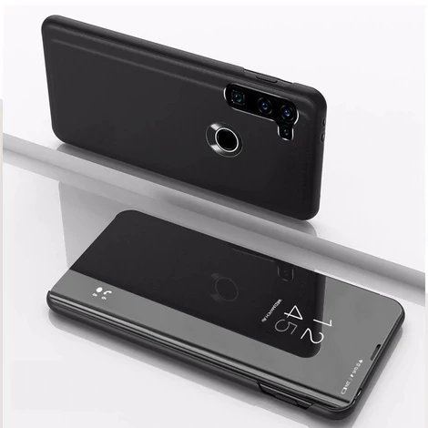 Clear View Case cover for Motorola Moto G8 Power black