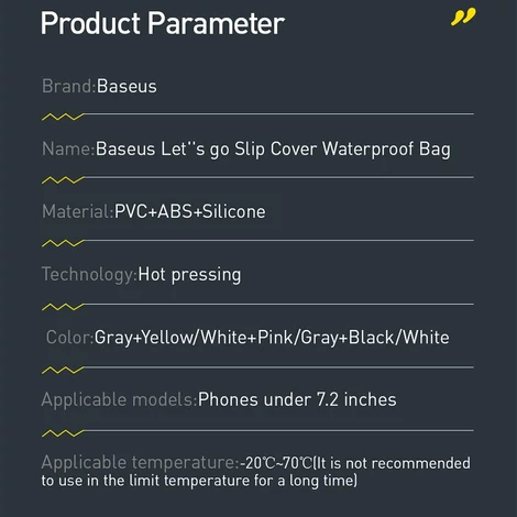 Baseus Waterproof phone Case IPX8 7