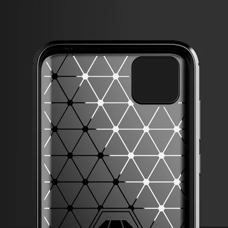 Carbon Case Flexible Cover TPU Case for Huawei Y5p black