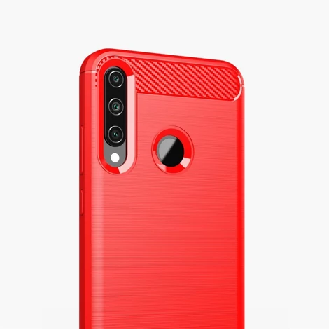 Carbon Case Flexible Cover TPU Case for Huawei Y6p black