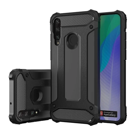 Hybrid Armor Case Tough Rugged Cover for Huawei Y6p blue