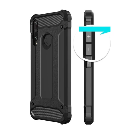 Hybrid Armor Case Tough Rugged Cover for Huawei Y6p blue