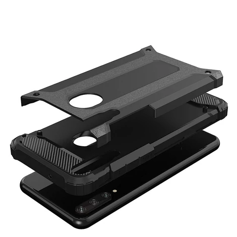 Hybrid Armor Case Tough Rugged Cover for Huawei Y6p blue