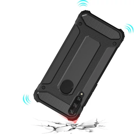 Hybrid Armor Case Tough Rugged Cover for Huawei Y6p blue